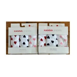 NWT Hanna Andersson 6 pairs (2 Boxes) of Hipster Size L Organic Cotton Unders